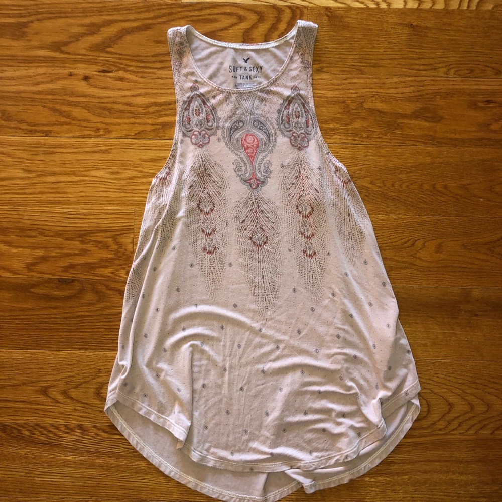 American Eagle Patterned Tank Top